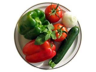 Assiette de légumes