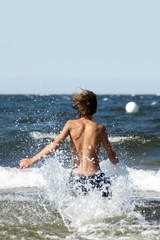 Boy in the Baltic Sea 6