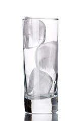 ice cubes in the glass