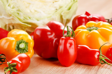 fresh vegetables on the table