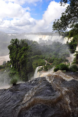 Argentina, Iguazu waterfalls - view from top