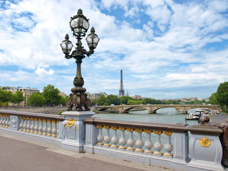 Fototapeta na wymiar Paris view with Eiffel tower
