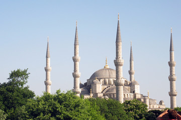 Fototapeta na wymiar moschea blu
