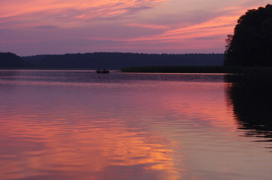 Wschód słońca nad jeziorem © bnorbert3