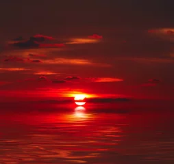 Rolgordijnen Zonsondergang boven water © SJ Travel Footage