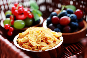 cereals with berry fruits