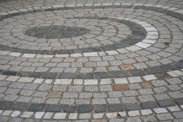 Pflastersteinspirale