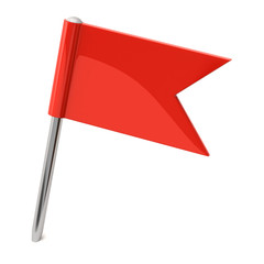 Red  flag pin