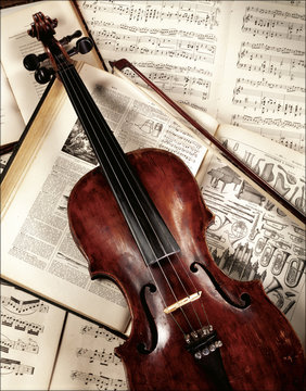 Violon et livre