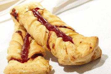 puff pastry with jam