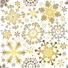 Seamless white christmas pattern
