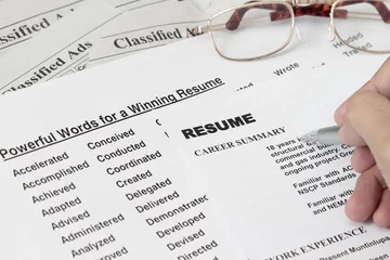 Fotobehang Powerful word for winning a resume © Marzky Ragsac Jr.