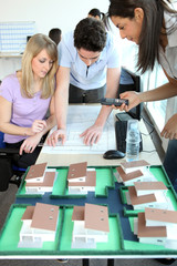 Etudiants en école d'architecture