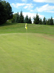 Obraz premium Golf, sur le green