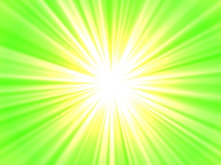 Obraz premium grüne Strahlen