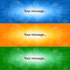 Set of 3 vector backgrounds