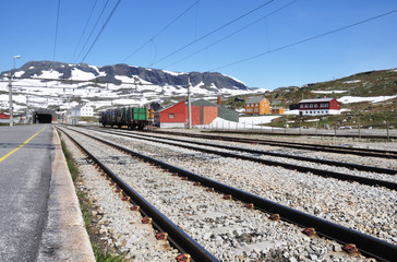 Fototapeta na wymiar Stacja kolejowa Finse