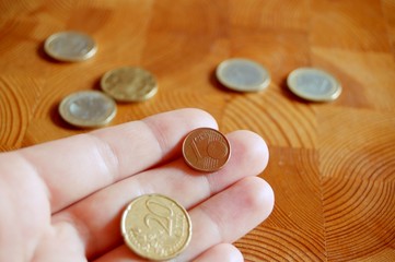 Hand mit Geld