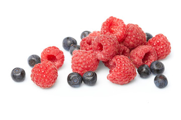 berries on white background