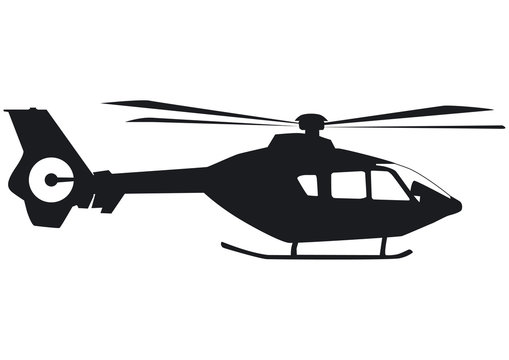 Hubschrauber Silhouette