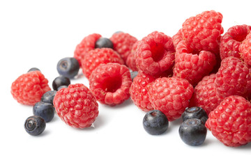 berries on white background