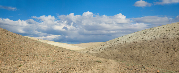 The hills in the desert
