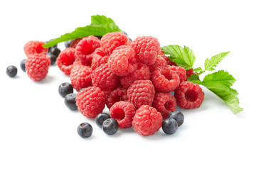 berries on white background