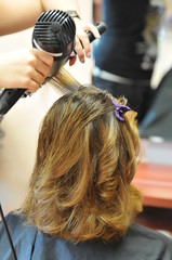 Naklejka premium beim Frisör