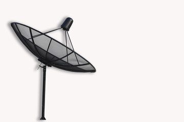 Satellite with white background