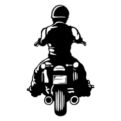 Poster de jardin Moto fin motard