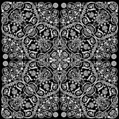 background pattern with white curled elements