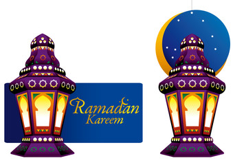 Arabic colorfull Lantern for Ramadan promotion