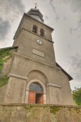 Fototapeta na wymiar church of Saint Pancras in Yvoire