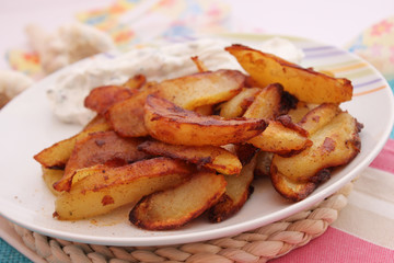 Bratkartoffeln mit Quark