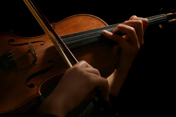 Violin playing
