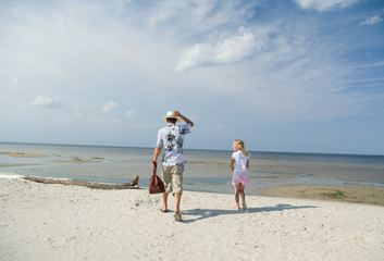 Holiday on the beach.