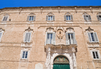Palmieri Palace. Monopoli. Apulia.
