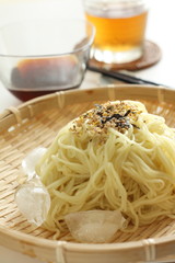 Japanese summer cold ramen noodles