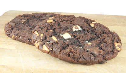 cookies on cooling board isolated on white background
