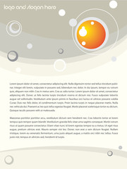 Brochure design with space for your message