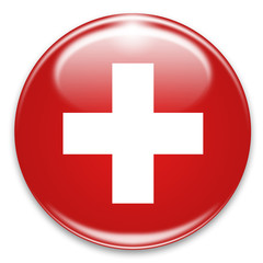 Schweiz Fahne Flagge Button