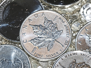 Silber Münze 1 OZ Maple Leaf