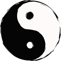 yin and yang - obrazy, fototapety, plakaty