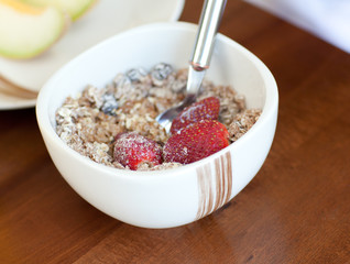 Breakfast at the table