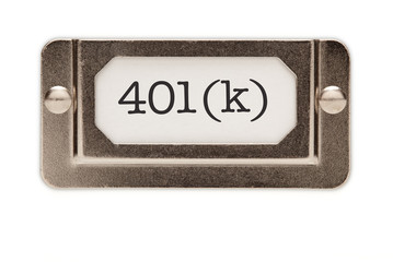 401(k) File Drawer Label