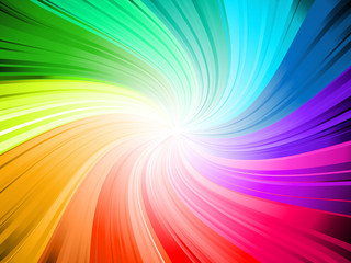 Rainbow swirl - obrazy, fototapety, plakaty