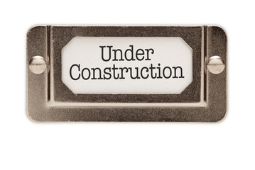 Under Construction File Drawer Label