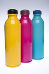 Trio of Plastic Drink Bottles
