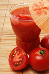 glas tomatensaft