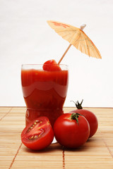 glas tomatensaft
